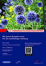 Ausschreibungsplakat 11. Harburger Nachhaltigkeitspreis (Foto Gisela Baudy)