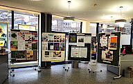 Blick in die Ausstellung der Sparda-Bank-Filiale in Harburg (Foto Chris Baudy)