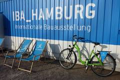 IBA-Ausstellung Zug der Ideen auf der Harburger Schlossinsel (Foto Chris Baudy)