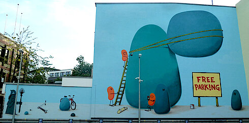 Mural von Dave the Chimp: Am Wall 13, 21073 Hamburg (Foto Gisela Baudy)