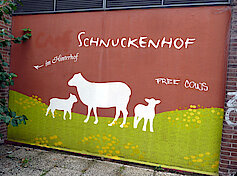 Bild 22: Heidschnucken-Logo des Cafés Schnuckenhof in der Neuen Straße 55 (Foto Chris Baudy)