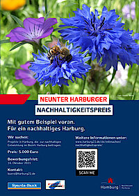 Ausschreibungsplakat 9. Harburger Nachhaltigkeitspreis (Foto Gisela Baudy)