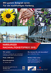 Plakat Harburger Nachhaltigkeitspreis 2015 (Fotomix Gisela Baudy)