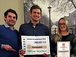 V.l.n.r.: Markus Marienfeld, Lukas Haack, Anne Lamp (Foto C2C e.V.)