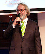 Jürgen Marek, Moderator und Mitglied der Lenkungsgruppe HARBURG21 (Foto Gisela Baudy)