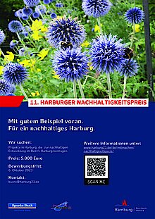 Ausschreibungsplakat 11. Harburger Nachhaltigkeitspreis (Foto Gisela Baudy)