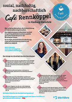 02: Café Rennkoppel / Träger: Die Fähre e.V., Projekt: Café Rennkoppel – Arbeitstrainingsprojekt für Menschen mit psychischer Erkrankung
