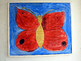 Bild 15: Roter Schmetterling (Wandbild zu Foto 12)
