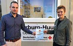 Thorben Goebel-Hansen und Dr. Simone Thiede (Foto Harburg-Huus)
