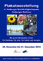 Plakat zur Ausstellung 4. Harburger Nachhaltigkeitspreis (Fotomix Gisela Baudy)