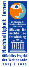 Logo der UNESCO für die 3. Auszeichnung des Harburger Klimaportals