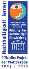 Logo der UN-Dekade Bildung für nachhaltige Entwicklung 2005-2014