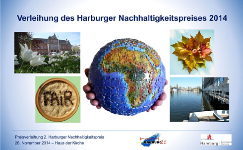 Preisverleihung 2. Harburger Nachhaltigkeitspreis (aus der Powerpoint-Präsentation) (Fotos Gisela Baudy)