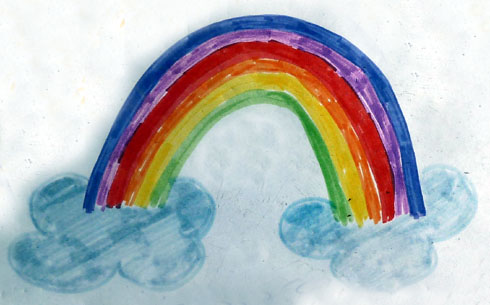 Regenbogen (Maler unbekannt, Foto Gisela Baudy)