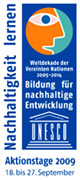 Logo der UNESCO: Aktionstage der Bildung für nachhaltige Entwicklung 2005-2014