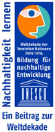 Logo der deutschen UNESCO für UN-Dekade-Beiträge